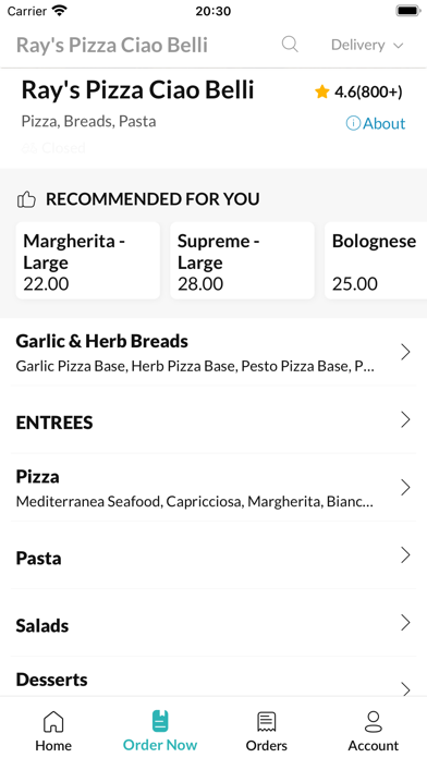Ray's Pizza Ciao Belli. Screenshot