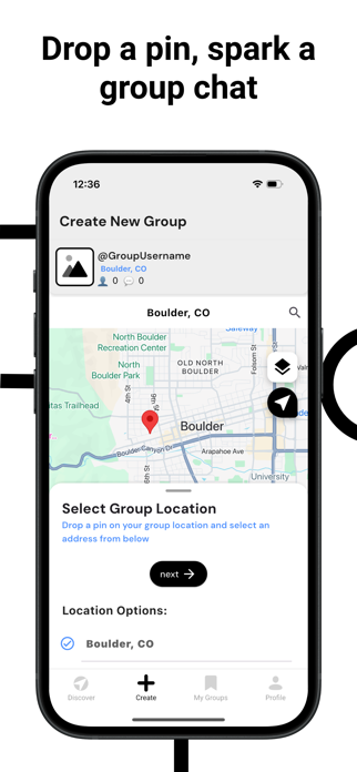 ChatMap: Location-based chats Screenshot 4 of 4