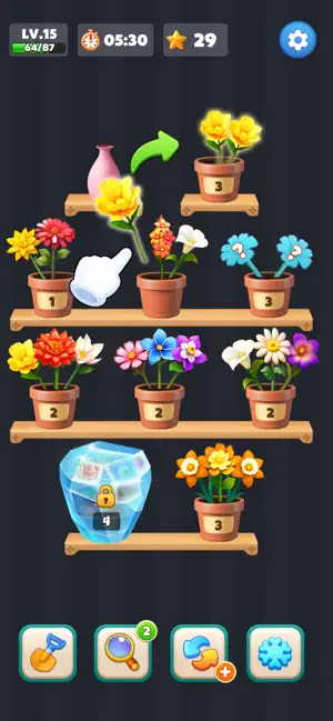 Everbloom Sort - Flower Puzzle screenshot 1
