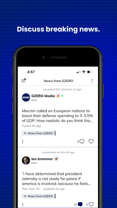 GZERO iPhone screenshot 4 - Social Networking app