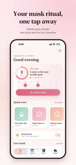 Mask Diary: Face Mask Timer screenshot 2