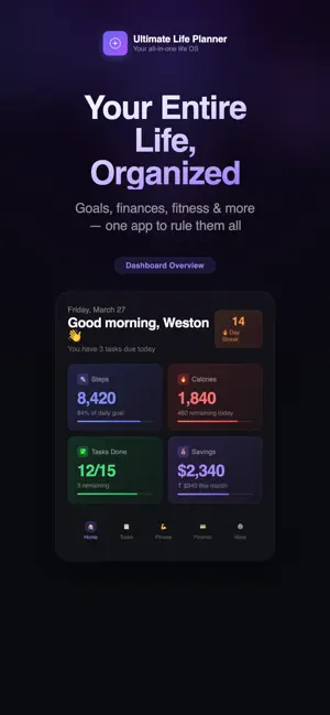 Ultimate Life Planner screenshot 1