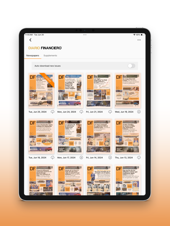 Diario Financiero iPad screenshot 4 - Finance app