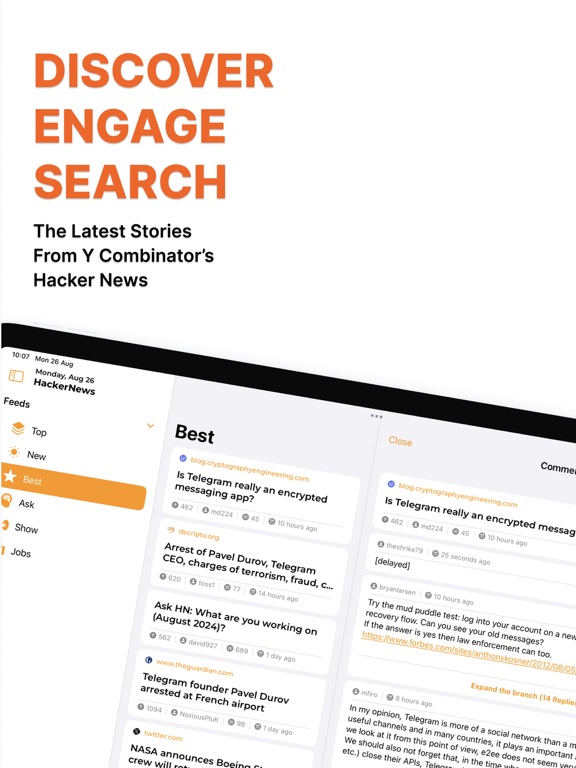 Screenshot #4 pour Hacker News - Social News