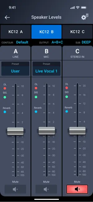 QSC Loudspeaker Control screenshot 4