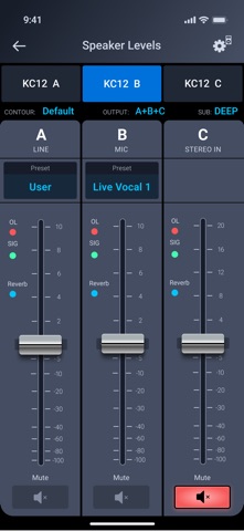 QSC Loudspeaker Control Screenshot 4 of 6