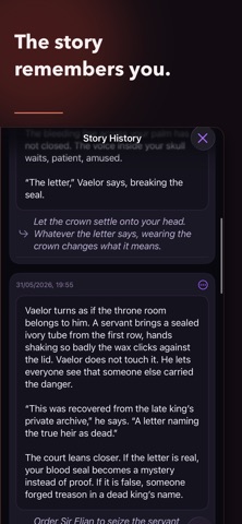 Maze AI: Text based RPG iPhone screenshot