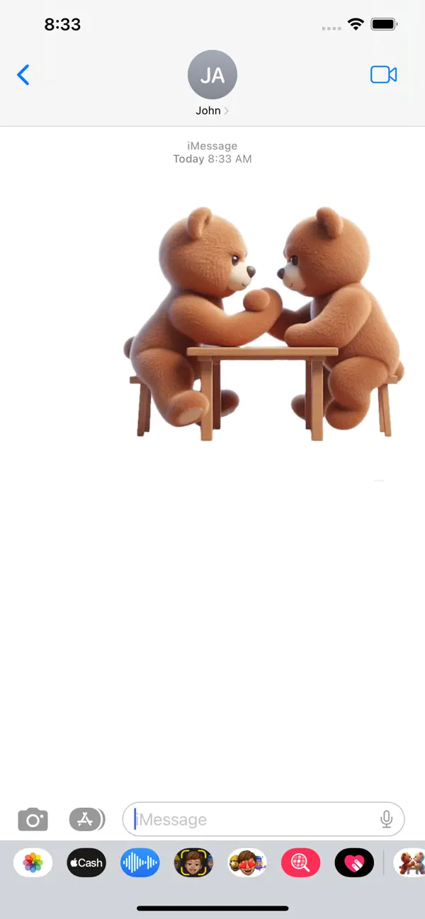 Screenshot #3 pour Arm Wrestle Teddy Stickers