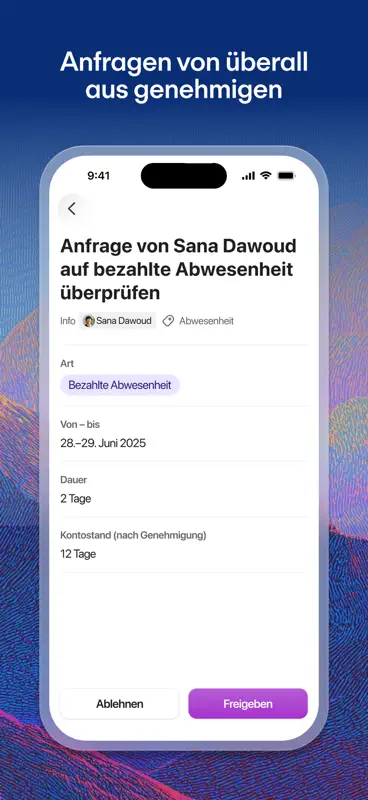 Personio: HR für unterwegs screenshot 3 of 5