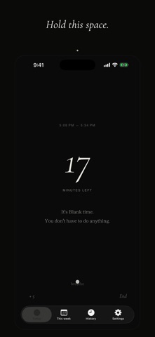 Blank — Hold the quiet hours iPhone screenshot