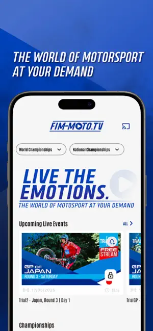 FIM-Moto TV iPhone screenshot 1