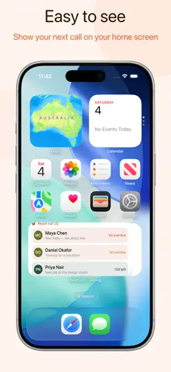 Capture d'écran de NextCall: Call Reminders sur iPhone 1