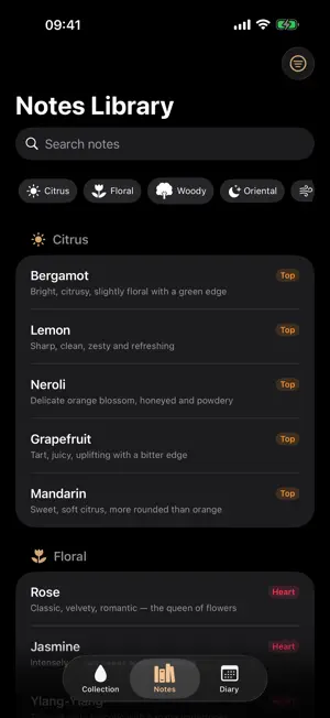 Vetiver Scent Notes screenshot 2