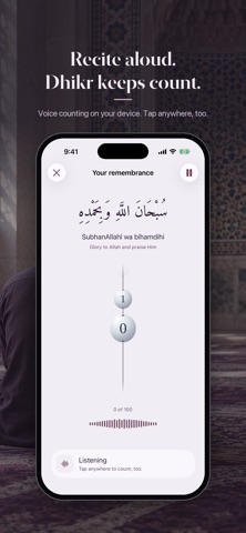 Dhikr - Voice Tasbih iPhone screenshot