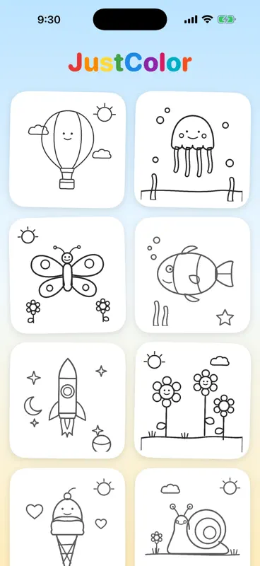 Just Color - Kids coloring screenshot 2 of 3