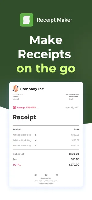 Receipt Maker screenshot 1