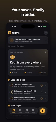 TroveAI: Save Anything & Ask Screenshot 1 of 6