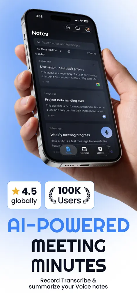 Noter AI Meeting Notes Summary - Productivity App | MWM