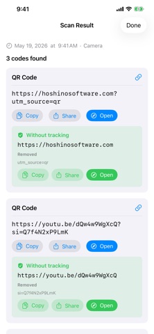 Barcode QR Reader iPhone screenshot