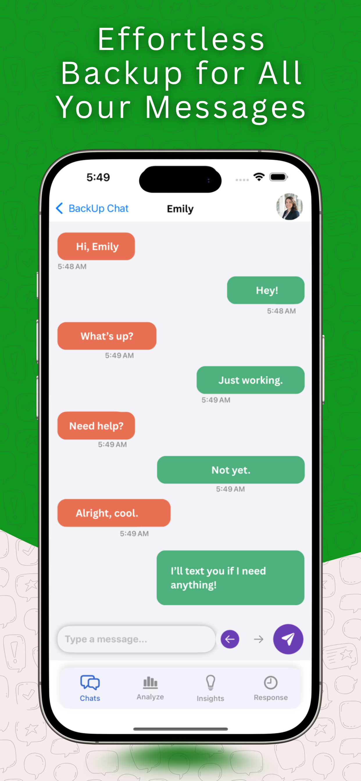 BackUp Chat screenshot 4