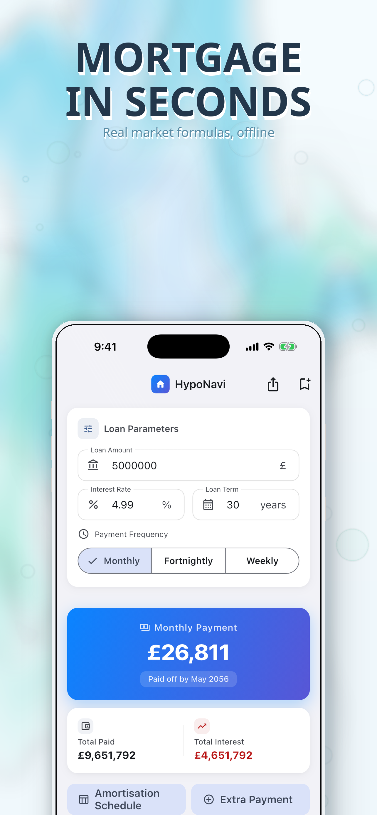 HypoNavi: Mortgage Calculator