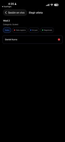 WodResult Judge iPhone screenshot