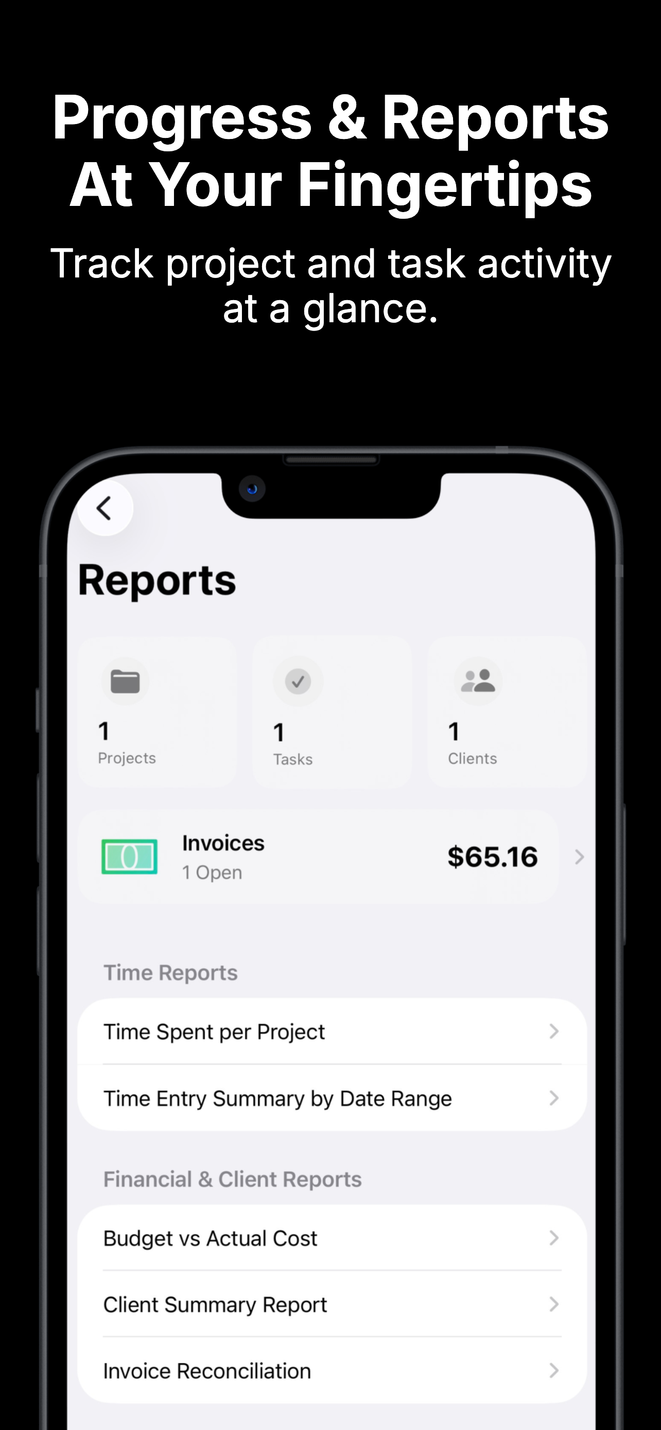 NomadDesk: Projects & Invoices