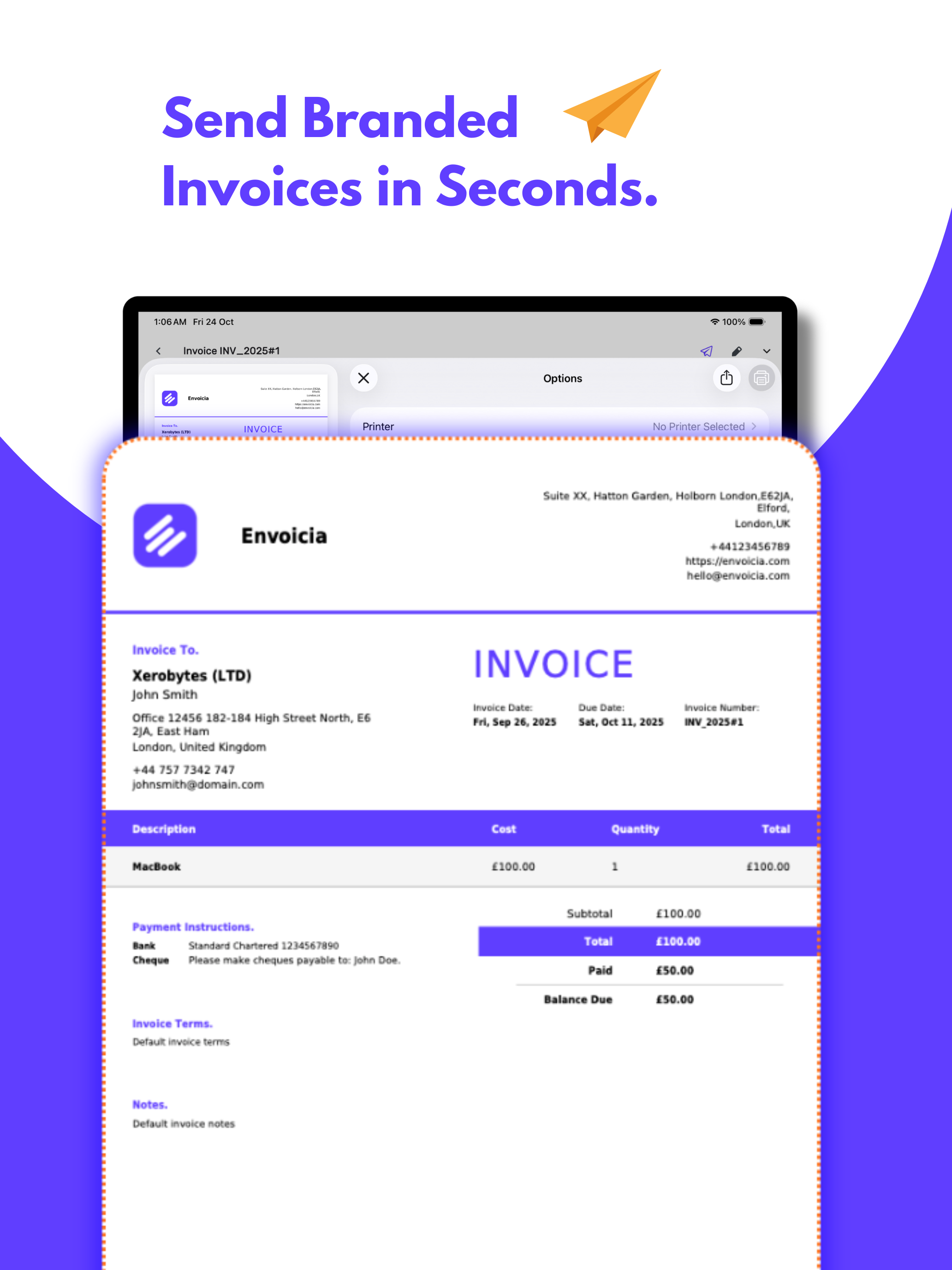 Invoice Generator - Envoicia