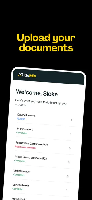Ridemio Driver screenshot 2
