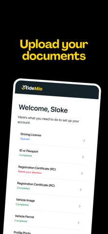 Ridemio Driver screenshot