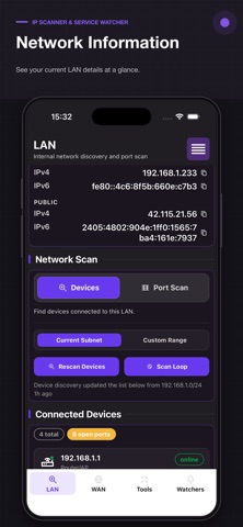 IP Scanner & Service Watcher Screenshot 1 of 7
