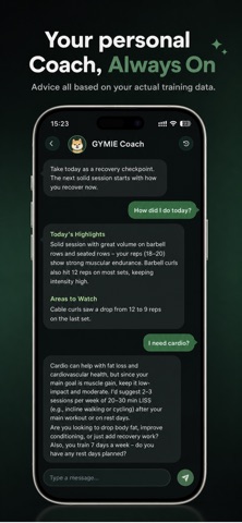 Gymie: Workout Tracker & Log iPhone screenshot