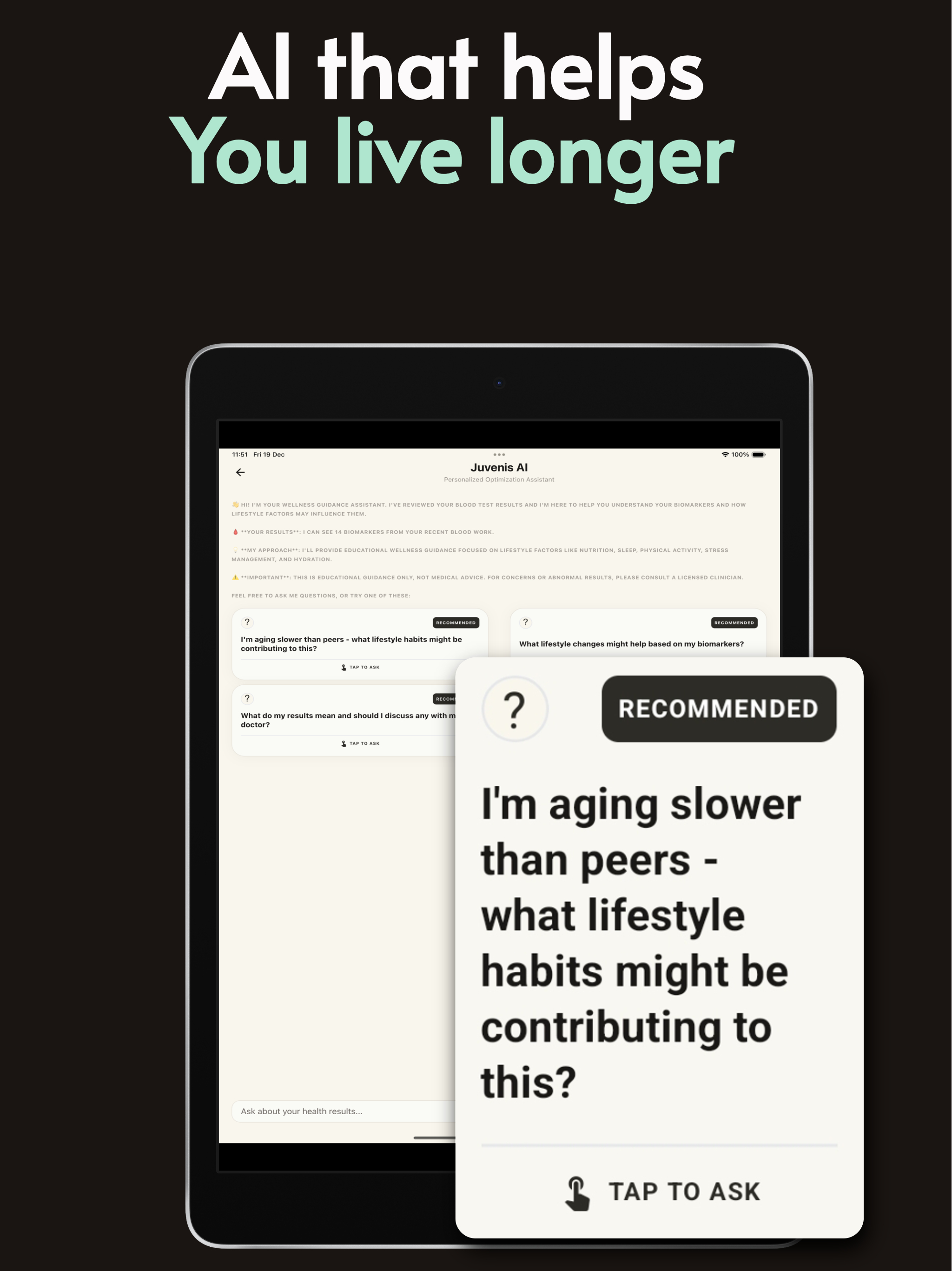 Juvenis AI: For Longevity screenshot 13