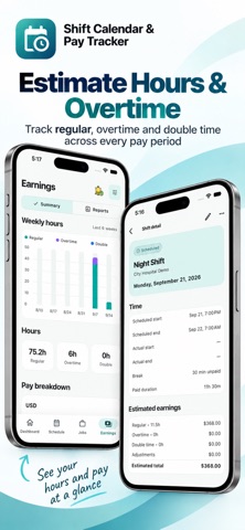Shift Calendar & Pay Tracker screenshot