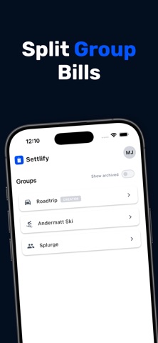 Settlify - Split group bills screenshot
