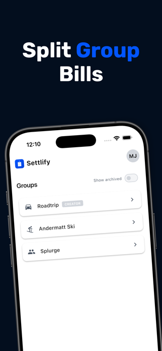 Settlify - Split group bills Screenshot 1 of 6