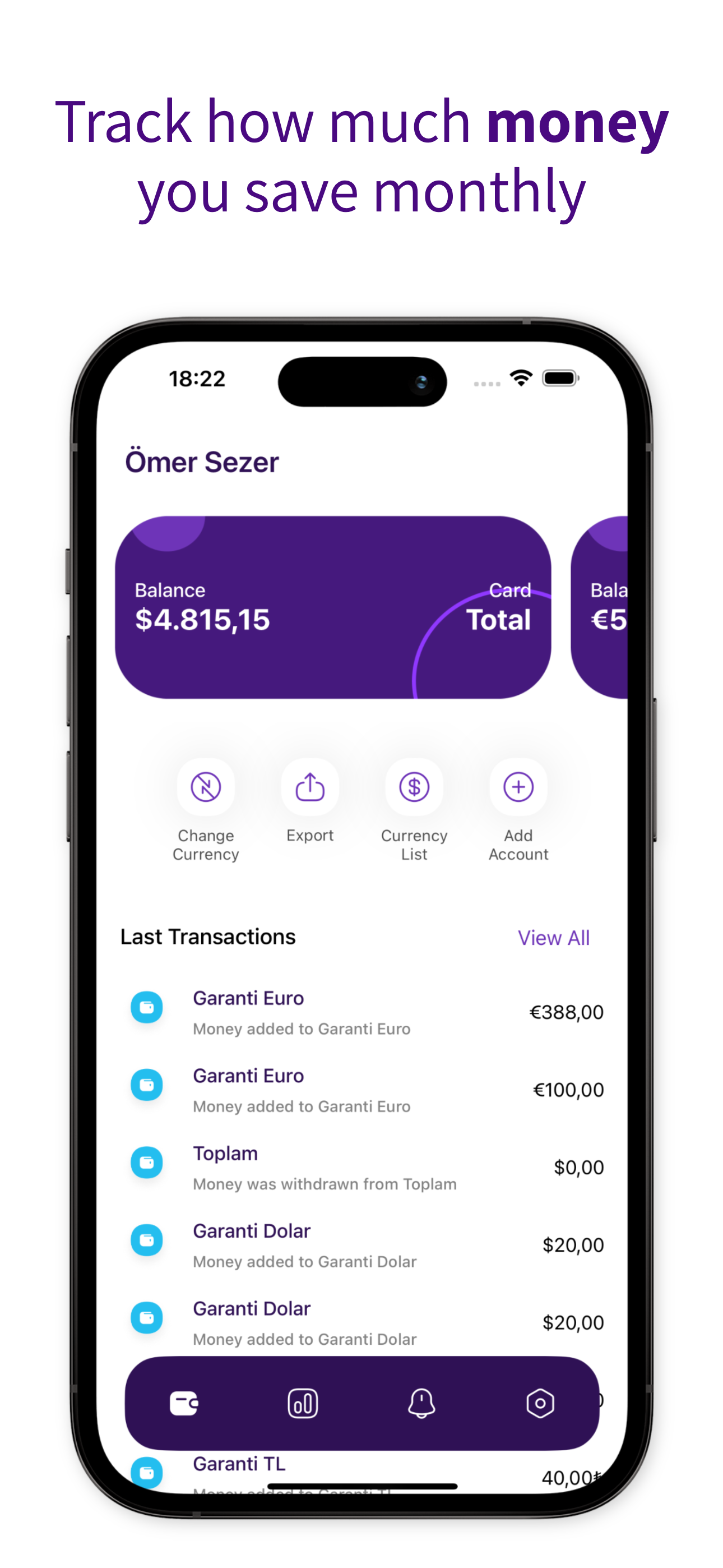Income & Expense: Fintracker