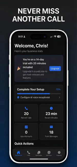 TawkBase - AI Receptionist screenshot 2