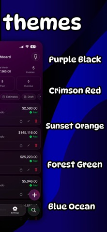 Invoice Generator: Glassica iPhone screenshot