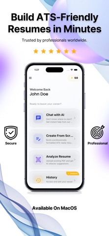 Resume AI Builder: CV Maker iPhone screenshot