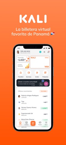 Kali - billetera virtual Screenshot 1 of 9