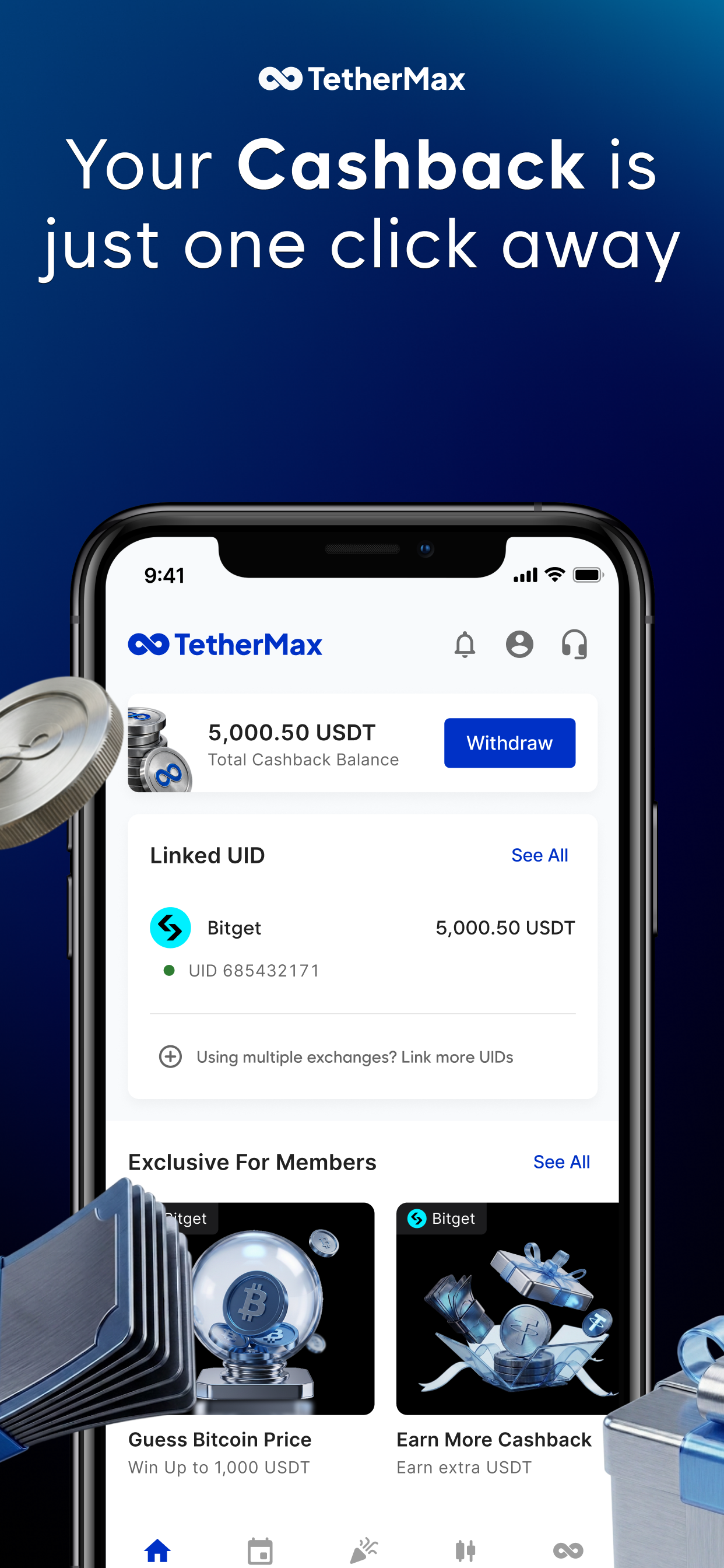 TetherMax: No.1 Cashback screenshot 3