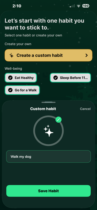 Comet - Habit Tracker Screenshot 3 of 4