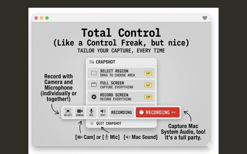 GOTCHA - Screenshot + Record screenshot
