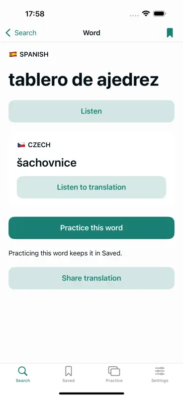 Spanish Czech Dictionary + screenshot 2 of 3