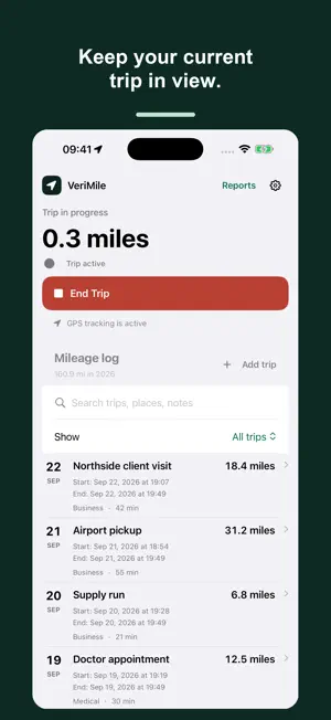 VeriMile: Mileage Tracker screenshot 2