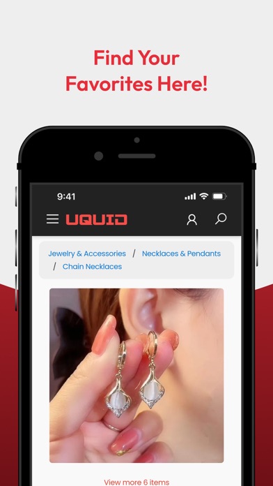 Uquid Shop iPhone screenshot 1 - Shopping app