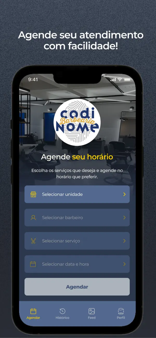 Screenshot #1 pour Codinome Barbearia