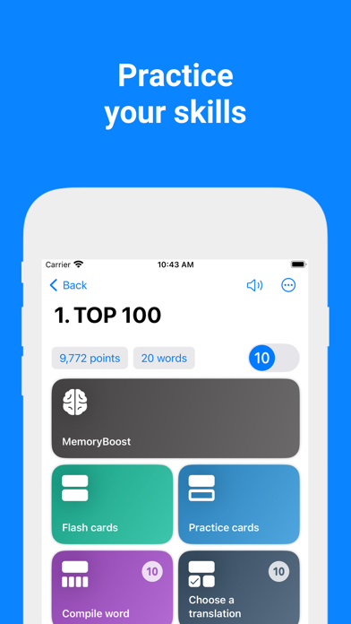 Words - Learn Languages Fast Screenshot