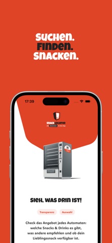 SnackLocator App screenshot